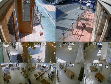 CCTV 10분할 화면