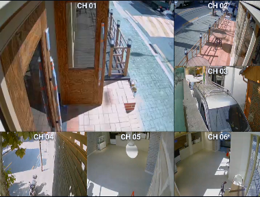 CCTV 6분할 화면