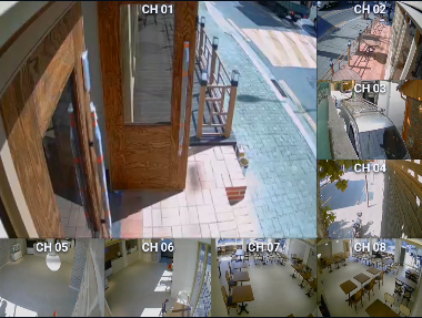 CCTV 8분할 화면